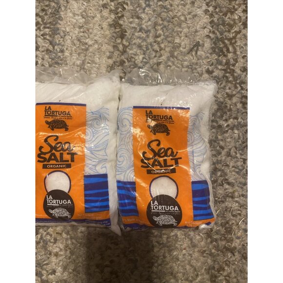 La Tortuga Organic Sea Salt Made in Honduras (2) 14.1 oz Packs - Picture 4 of 4